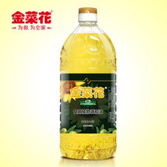 金菜花特级初榨橄榄油葵花籽食用油植物调和油1.6L